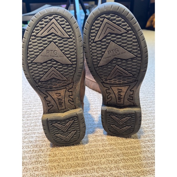 Dublin River Boots Womens 7 Brown Leather Waterproof Tall Country Equestrian - Picture 3 of 11